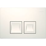 Pulsador serie Geberit Delta25 para doble descarga: Blanco